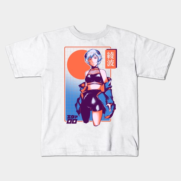 Ayanami Rei T-Shirt Kids T-Shirt by Kanjika